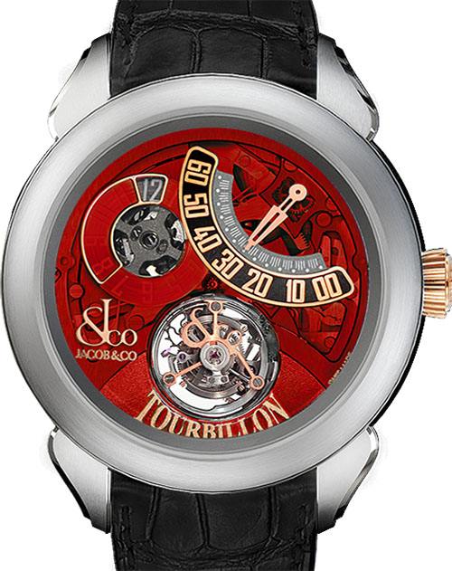 (image for) Replica Jacob & Co PALATIAL FLYING TORBILLON JUMPING HOURS 150.510.24.NS.PR.1NS watch